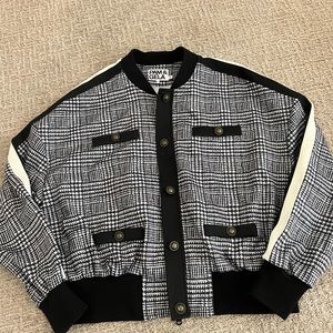 Pam and Gela checkered black jacket
